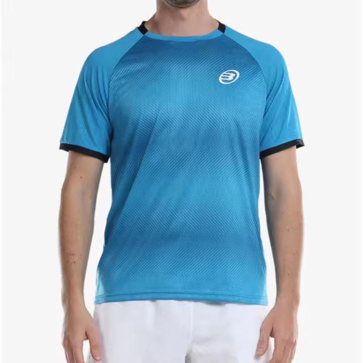 CAMISETA BULLPADEL AZUL BEL AIR - HOMBRE PADEL Y TENIS, TRANSPIRABLE, DEPORTE INTERIOR Y EXTERIOR, RUNNING, ACTUA - 1