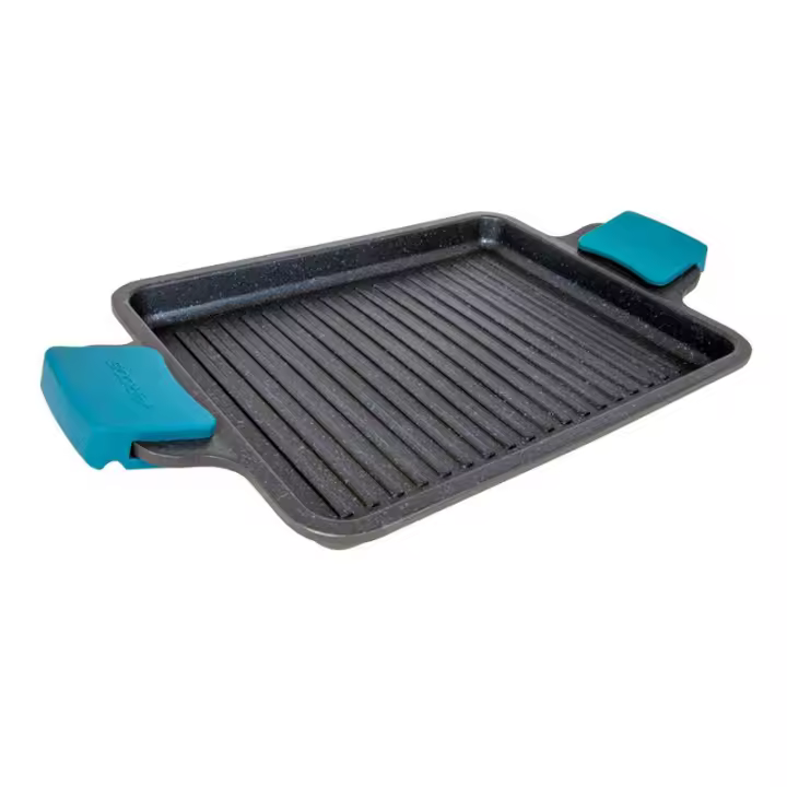 Arcos Grill con Asas de  aluminio fundido de la Serie Thera, de 28 x 36 cm - 1