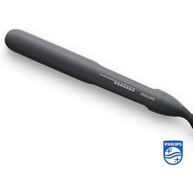 Philips Plancha de pelo serie 5000 con Tecnología ThermoShield, Iones, Placas de 105mm de Largo Flotantes con Aceite de Argan, 50% más rapida, Malva (BHS510/00) - 1