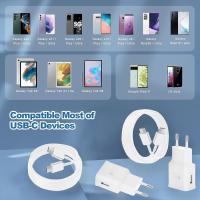 15W Cargador Tipo C Carga Rápida para Samsung Galaxy S21/S20/S20+/S10/S10e/S9/S9+/S8/S8 Plus/A05S/A10e/A12/A13/A15/A20/A23/A25/A32/A33/A34/A40/A51/Note 9/8, Cargador Movil con Cable USB C 1,5M - details 5