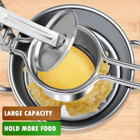 LMETJMA Rallador De Papas De Acero Inoxidable Con 3 Discos Interchangeables Y Squeezer De Limón Manual Herramienta Para Frutas Y Verduras KC0442 - details 6