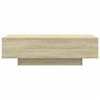 vidaXL Mesa de centro madera de ingeniería roble Sonoma 100x49,5x31 cm Mesita de Salón o Comedor o Auxiliar Mesa de Café Meuble Salón - details 3