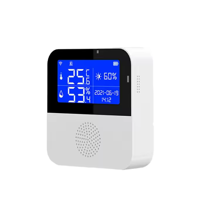 Sensor De Temperatura Humedad Y Luz Tuya Wifi 3 En 1 Hidrometro Termómetro Inteligente Para El Hogar Interior Y Exterior Ideal Para Plantas Acuario - 1