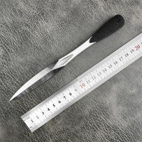 Navaja Multiusos Militar De Sobrevivencia Para Camping Y Caza Con Hoja De Acero 440c Y Mango De Goma Herramienta Portátil Para Hombres Regalo Práctico Para Aventura Al Aire Libre - details 2