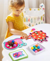 Juguete Educativo Montessori De Colores Con Cuentas Para Niños Juego De Entrenamiento De Motricidad Finas Y Concentración Logica Adecuado Para Edades 3-12 - details 1