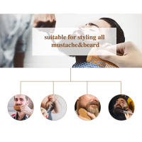 Cepillo De Barba Para Hombres Con Cerdas De Cerdo Natural Y Madera Cepillo De Afeitar Y Peine Para Bigote Set De Limpieza Incluye Bolsa De Regalo - details 1