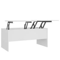 Vidaxl Mesa de Centro Madera Ingeniería 102x50.5x46.5 Cm Blanco - details 1