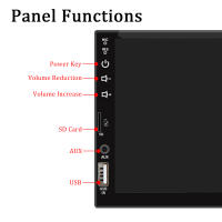 Reproductor Multimedia MP5 Para Coche HIPPBQCC Tamaño De Pantalla 7 Pulgadas Pantalla Táctil FM ISO Entrada De Alimentación Aux Bluetooth USB Línea De Espejo Universal 1 Din - details 7