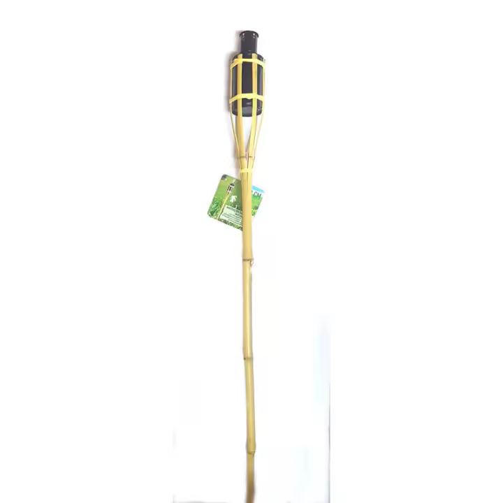 Antorcha de Bambú Gerimport - Iluminación Exterior 90 Cm - Decoración Natural - 1