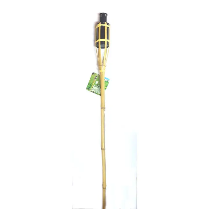Antorcha de Bambú Gerimport - Iluminación Exterior 90 Cm - Decoración Natural - 1