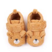 Zapatillas De Otoño Invierno Para Bebé Recién Nacido Lindo Oso De Dibujos Animados Antideslizantes Primera Caminata Niño Y Niña 0-12M Material Superior De Tela Cierre De Correas - details 2