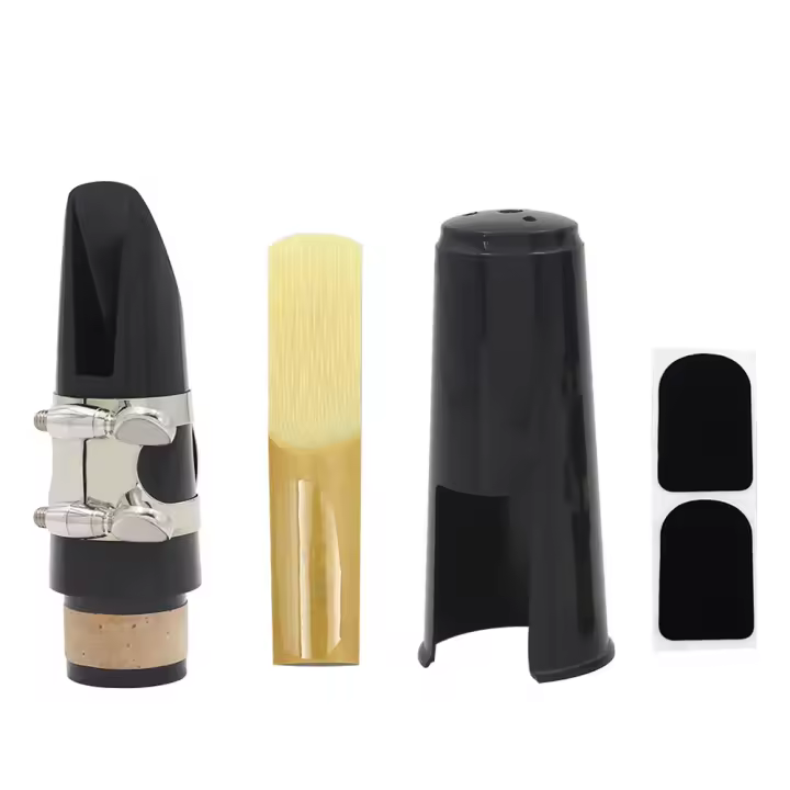 Mandíbula De Clarinete Bb Bakelite Accesorios Profesionales Tradicionales Con Arco Y Reparaciones De Boquilla - 1