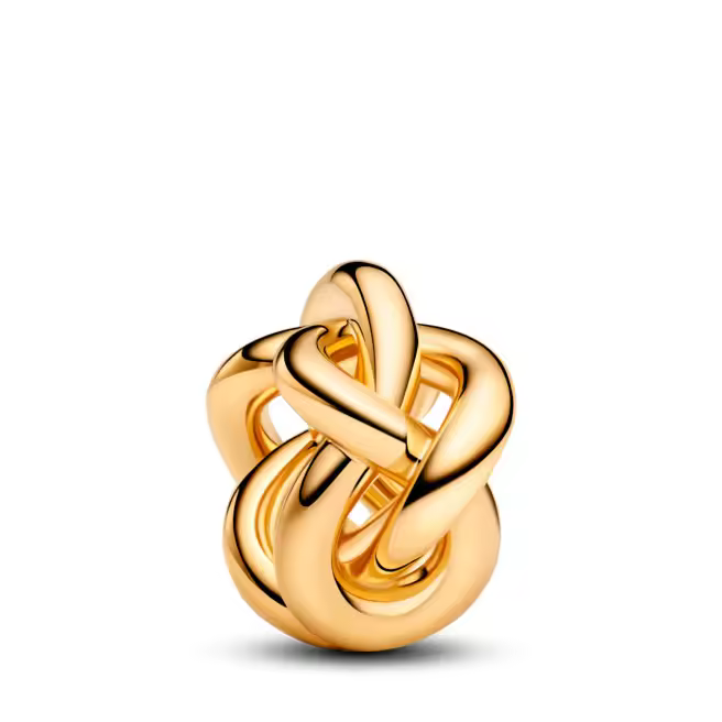 Pandora Charm con un recubrimiento en oro Nudo Infinito 763755C00 , para Mujer - 1