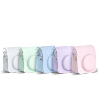 Estuche Protector De Cuero PU Para Cámara Instax Mini 12 De Fujifilm Con Correa De Hombro Bolsa De Viaje Para Cámara Instantánea - details 7