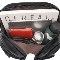 Mochila Grande Para Mujer De Cuero De Alta Calidad Bolsa Vintage Con Gran Capacidad Para Viajes Y Escuela Bolsa De Libros Rucksack Con Manija Suave Y Múltiples Bolsillos - details 23