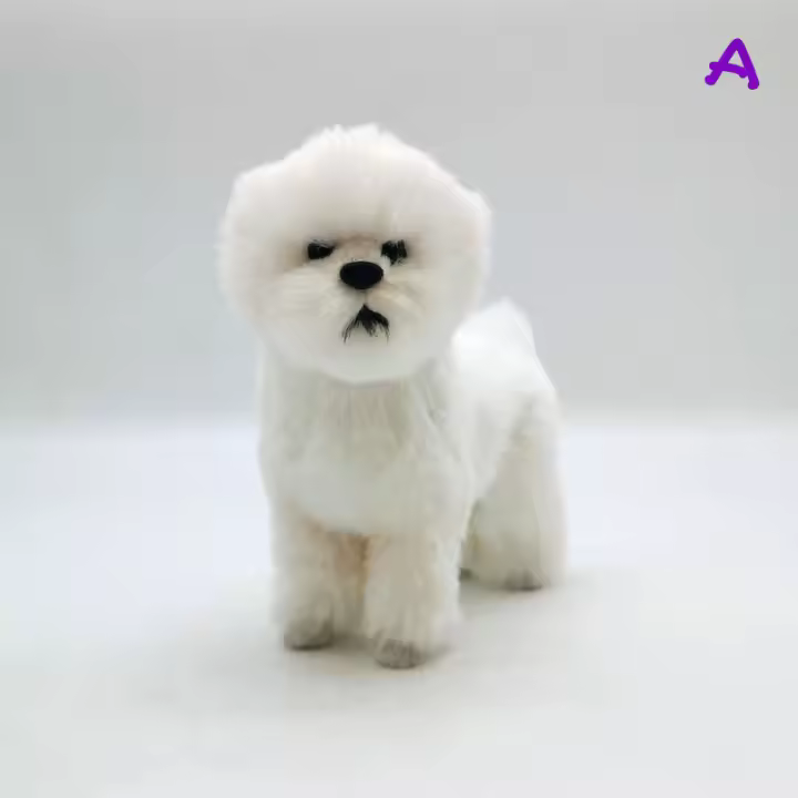 Muñeco De Peluche De Perro Realista Para Amantes De Los Animales Decoración De Lujo Para El Hogar Juguete De Perro Simulación - 1