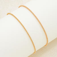 Anklet Doble Capa Para Mujeres Estilo Minimalista Ajustable En Oro Fashion Joyería Diaria Para El Verano Regalos 2024 Nuevo - details 5