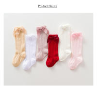 Calcetines De Verano Para Bebés Y Niñas Con Lazo Longitud Rodilla Algodón Malla Transpirable Para Niños Y Niñas De 0 a 5 Años - details 5