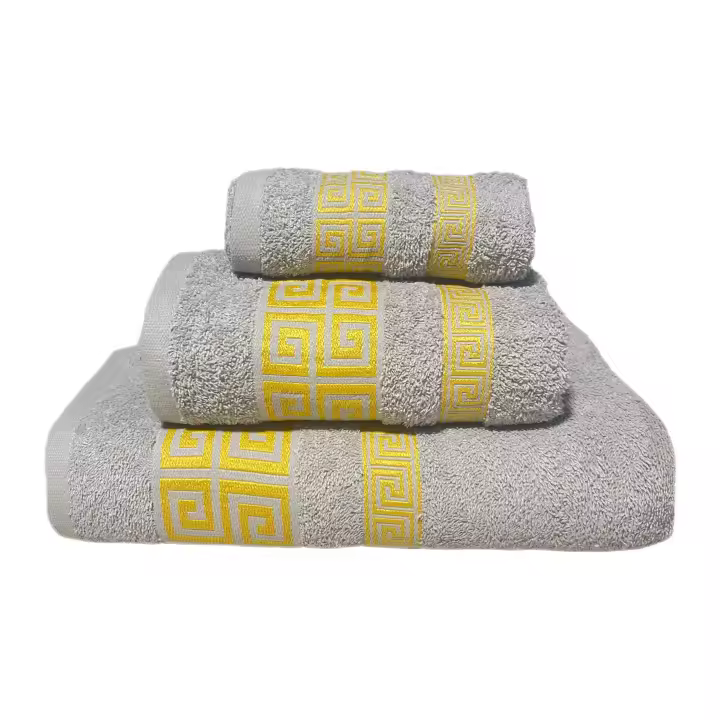 ILOVEHOME - Juego de Toallas de Baño 100% Algodón 450G - Set de 3 Piezas en Colores Variados , Incluye una toalla de tocador (30x50cm), una toalla de lavabo (50x100cm) y una toalla de sábana (100x150cm) - 1