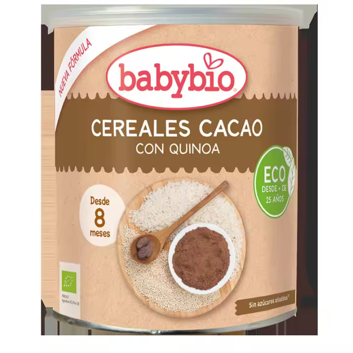 Babybio Mingau De Cereais E Cacau Com Quinoa +8M Eco 220G - 1