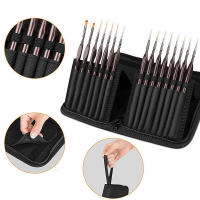Bolsa De Almacenamiento Para Cepillos De Maquillaje Portátil Gran Capacidad Plegable Organizador De Lápices De Cejas Display Vertical Bolsas De Belleza Con 15/23 Agujeros - details 2