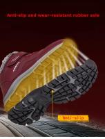 Botas De Invierno Para Hombres Impermeables De Cuero PU Con Plush Calentito Hasta La Rodilla Antideslizantes Para Trabajo Y Ocio - details 3