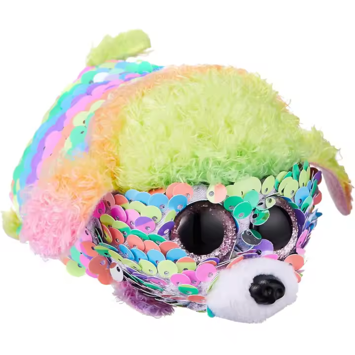 TY  - Caniche con lentejuelas arcoíris Teeny - Multicolor  -  Adorable  peluche  ideales  para  conquistar  el  corazón  de  los  niños  - Coleccionable - - 1