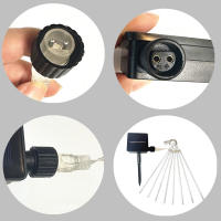 Luces De Hidraulicidad Solar LED Para Decoración De Fiestas Navideñas Y Bodas Al Aire Libre Cadena De Luces De Meteorito Showers Guirnalda De Farolillos Para Exterior - details 5