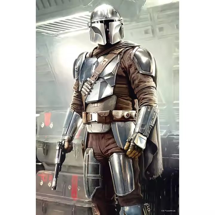Puzle lenticular prime 3d 200 piezas the mandalorian el mandaloriano mando - 1