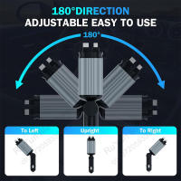 Cargador De Coche Retráctil 4 En 1 Con Cable USB C Y Lightning Starlight Para Automóviles Carga Rápida Para iPhone Y Samsung - details 6