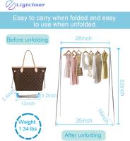 Portable Travel Garment Rack,Folding Clothes Rack for Dance,Travel,Camping, Drying,RV, Indoor,Outdoor. - details 0