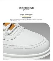 Zapatos Deportivos Para Hombre De Cuero PU De Alta Calidad Con Plataforma Casual Moda Comodidad Tenis Zapatos Vulcanizados - details 4