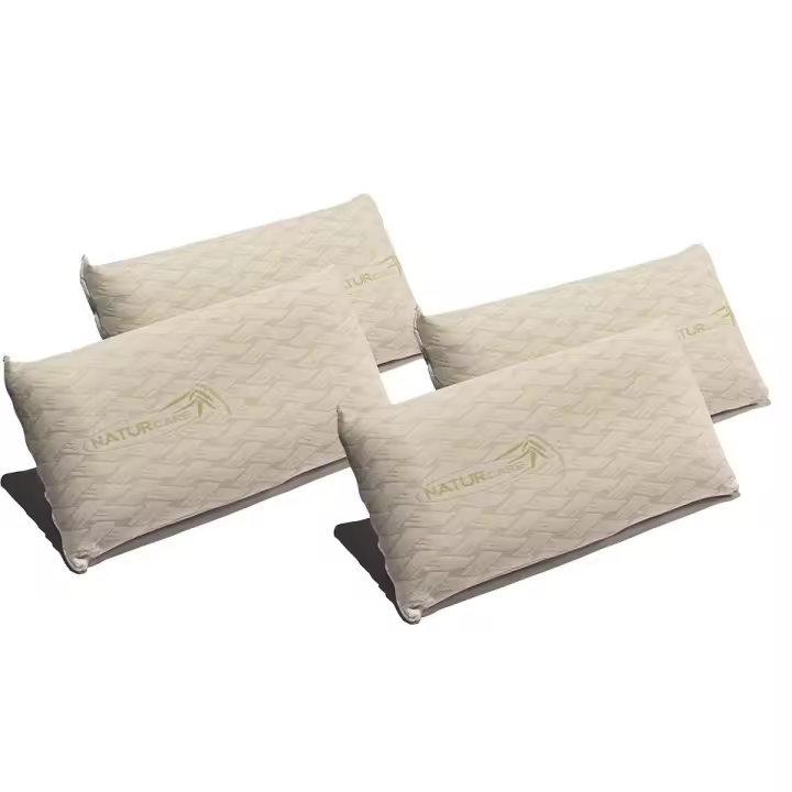 Pack 4 - Almohada Visco Nature Care - Núcleo de Viscoelástica Firmeza Media Desenfundable - Color Beige - 1