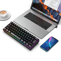 L500 Wired/Wireless Gaming Keyboard 61 Keys With Dynamic RGB Backlight For PC Laptop Gamer - details 18
