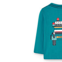 Boboli Camiseta punto básica de niño 307044 4645 TURQUESA ropa niños Winter BOBOLI ROYALE CORDONETS - details 2