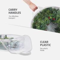 Bolsa De Almacenamiento Para Coronas Navideñas 24/30 Pulgadas Transparente PVC Foldable Contenedor De Árbol De Navidad - details 8