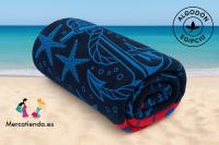 Toalla de Playa Algodón Egipcio 100x180cm 🏖️ | Cara A de Terciopelo, Cara B Rizo Suave 🧺 | 700g Premium Suave y Gruesa | Toalla Grande Rayas Náuticas Hombre Mujer Piscina Vacaciones - details 3