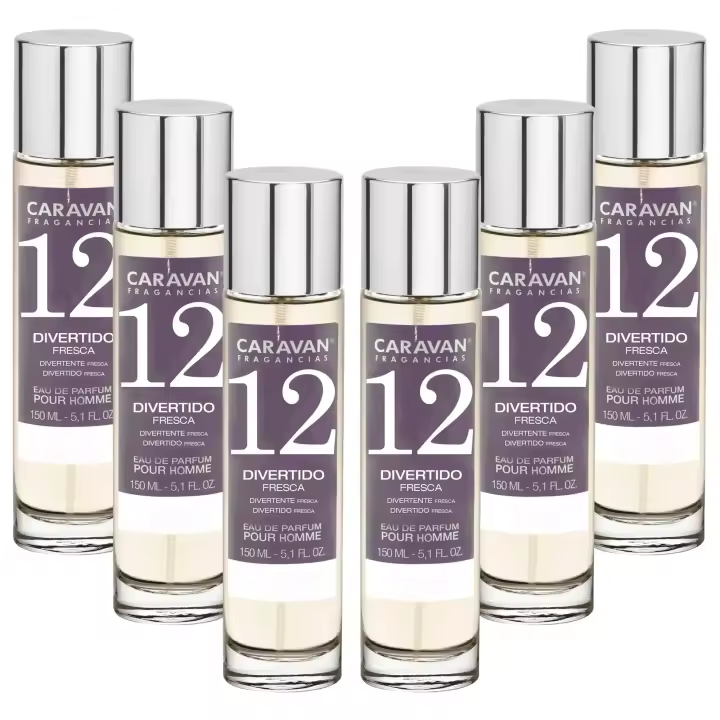 Caravan Fragancias Pack de 6x Perfume Caravan Hombre Nº11 - 150ml - 1