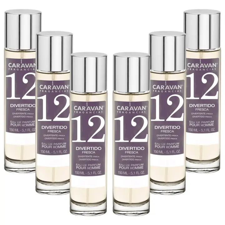 Caravan Fragancias Pack de 6x Perfume Caravan Hombre Nº11 - 150ml - 1