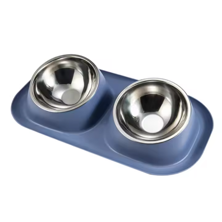 Tazas De Alimentación Elevadas Para Mascotas Maple Inoxidable Dispensador De Alimentos Y Agua Para Perros Y Gatos Resistant to Manchas Tazas Doble Para Food Seco Y Agua - 1