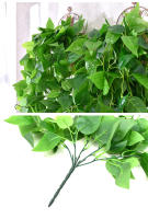 Planta Artificial De Hojas De Malvavisco 105cm/41in Verde Para Decoración De Ventanas Patios Jardines Interiores Exteriores - details 8