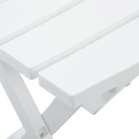 vidaXL Mesa de jardín plegable blanco 45,5x38,5x50 cm - details 4
