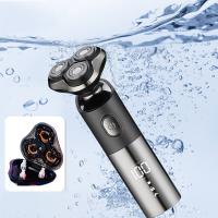 Afeitadora Eléctrica Rotatoria Para Hombres Fácil De Limpieza Tecnología Avanzada Regalo Ideal Para Día Del Padre - details 4