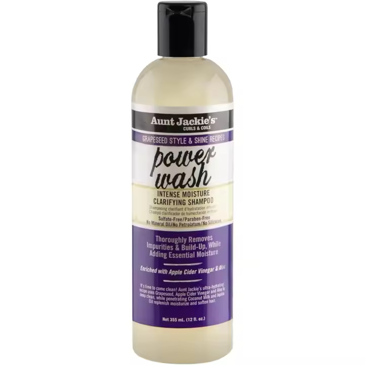 Aunt Jackie'S Curls & Coils Grapeseed Power Wash Champú 355 ml/12Oz - 1