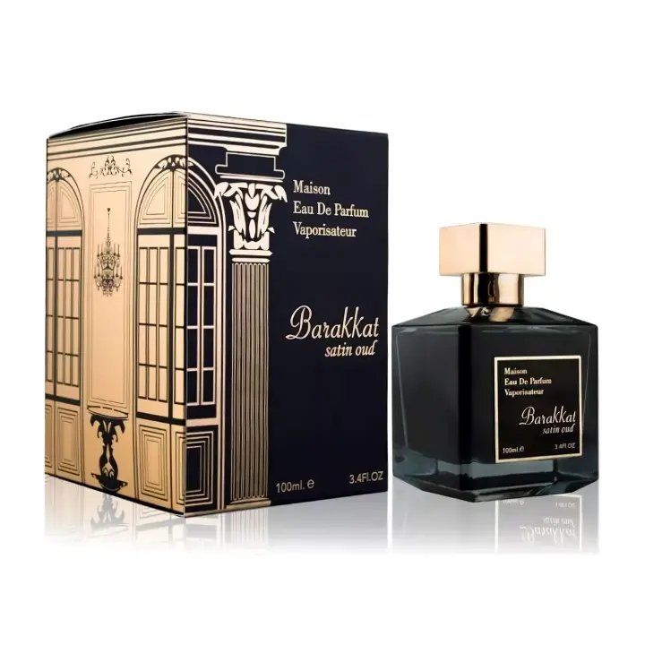 Barakkat Satin Oud 100ML – Perfume Unisex de Lujo, Sensual y Exótico  Fragancia Oriental Amaderada con Rosa, Oud y Toques Dulces - 1