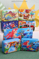 Juegos De Rompecabezas De Madera Cartoon 60 Piezas Con Caja De Hierro Educativos Para Niños Interacción Padres-Hijos Regalos - details 18