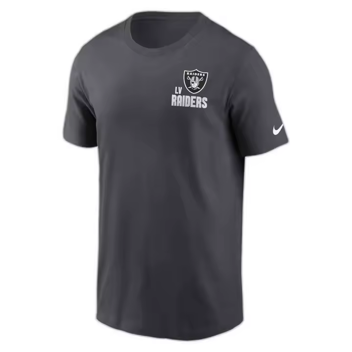 Camiseta de Manga Corta Nike Nfl Las Vegas Raiders para unisex en color negro - 1