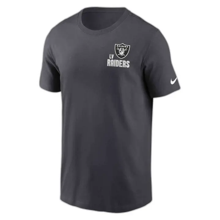 Camiseta de Manga Corta Nike Nfl Las Vegas Raiders para unisex en color negro - 1