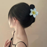 Pinza Para El Pelo De Moda Con Flores De Huevo Estilo Bohemio Para Mujeres Accesorios De Pelo Para Vacaciones En La Playa Gran Pinza Para El Pelo Para Niñas - details 8