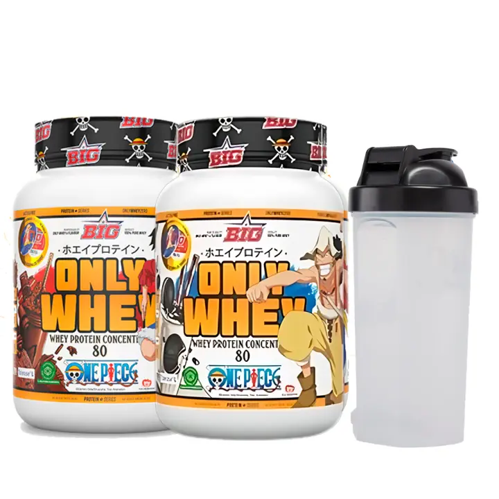 ONLY WHEY ZERO ONE PIECE SABORES COOKIES AND CREAM + CHOCO ONE + Shaker - 1
